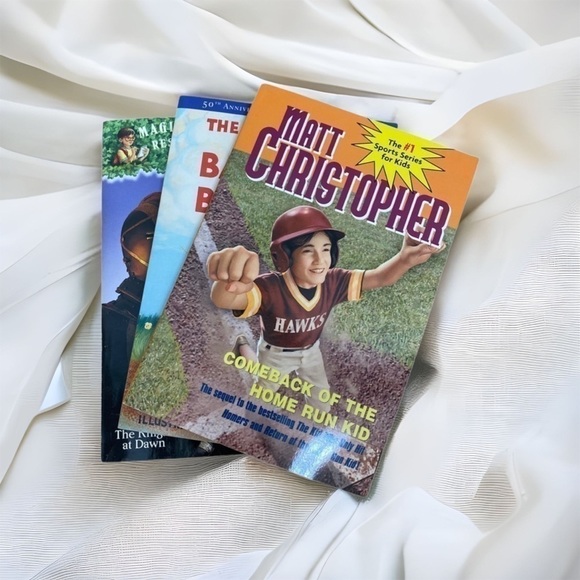 Kids Book Bundle Magic Tree House Baseball Boys - Picture 1 of 5